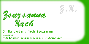 zsuzsanna mach business card